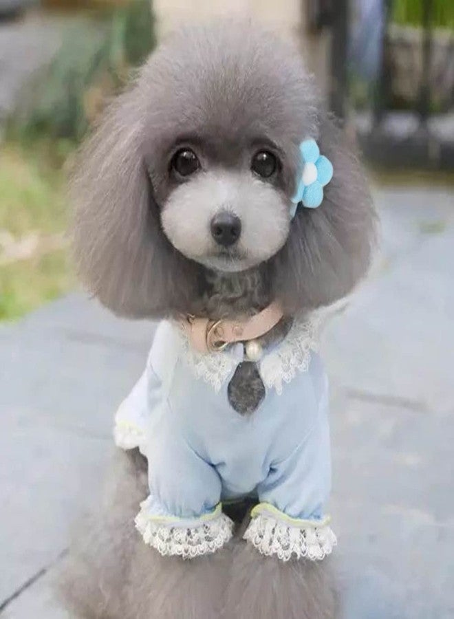 ZARSIO Small Dog Hair Clips Cute Dog Hair Bows Fur Ball Flower Girls Puppies Hair Barrettes Alligator Hair Clips Cat Puppy Party Birthday Grooming Hair Accessories - Image 5